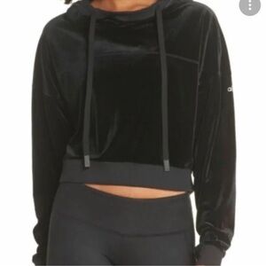 ALO Yoga Black Velvet Women's Hoodie S